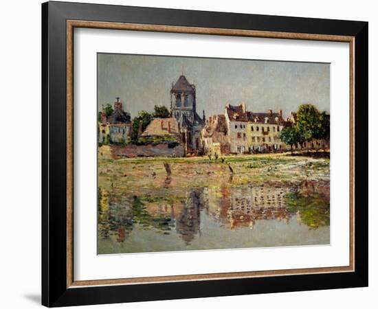 By the River at Vernon, 1883-Claude Monet-Framed Giclee Print