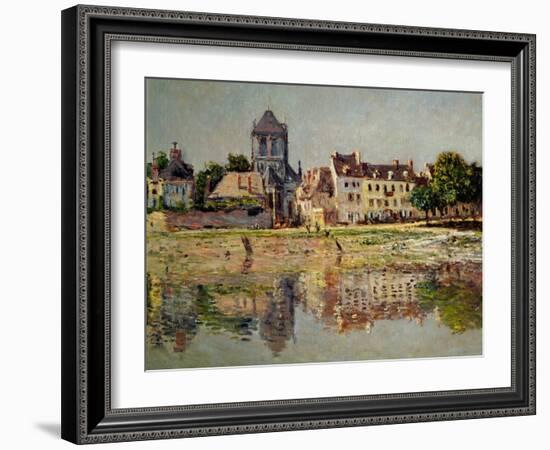 By the River at Vernon, 1883-Claude Monet-Framed Giclee Print