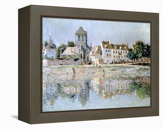 By the River at Vernon, 1883-Claude Monet-Framed Premier Image Canvas