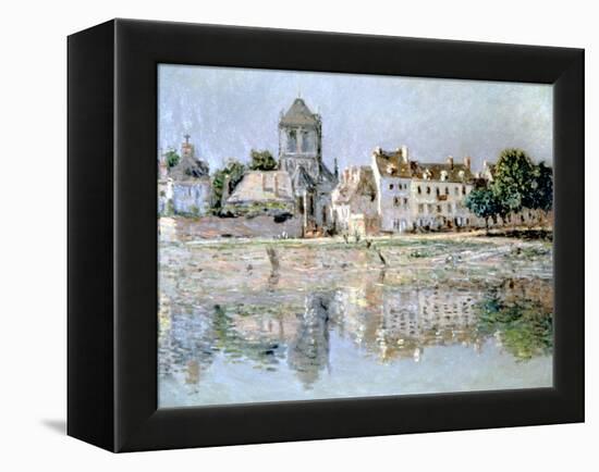 By the River at Vernon, 1883-Claude Monet-Framed Premier Image Canvas