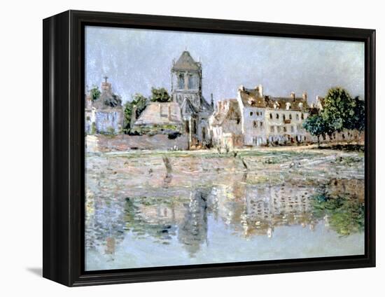 By the River at Vernon, 1883-Claude Monet-Framed Premier Image Canvas