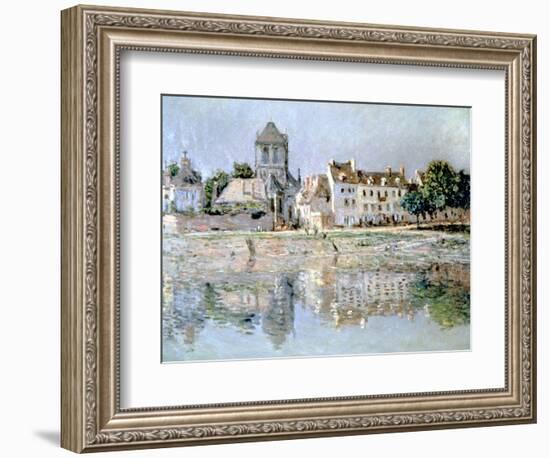 By the River at Vernon, 1883-Claude Monet-Framed Giclee Print