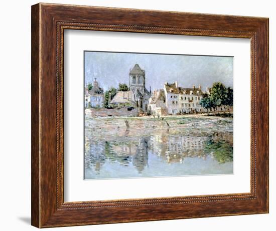 By the River at Vernon, 1883-Claude Monet-Framed Giclee Print