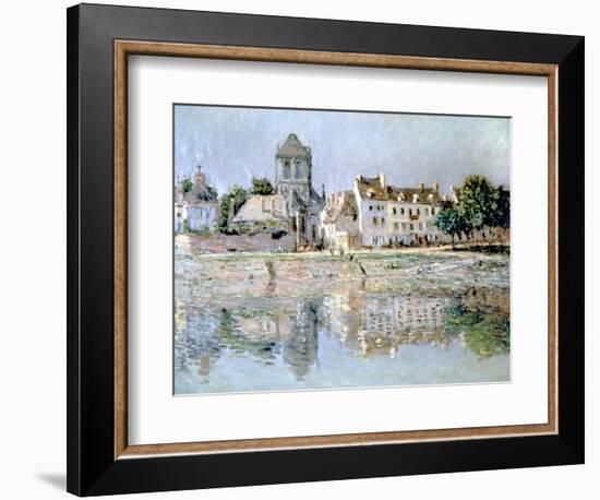 By the River at Vernon, 1883-Claude Monet-Framed Giclee Print