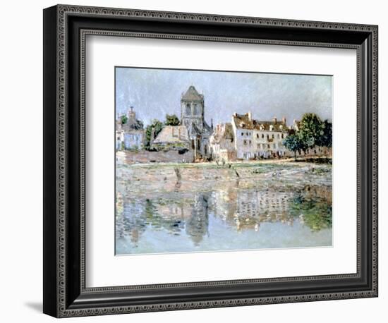 By the River at Vernon, 1883-Claude Monet-Framed Giclee Print