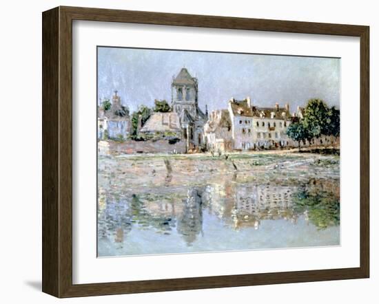 By the River at Vernon, 1883-Claude Monet-Framed Giclee Print