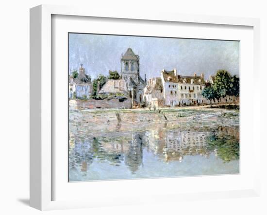 By the River at Vernon, 1883-Claude Monet-Framed Giclee Print