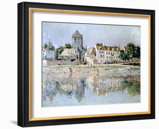 By the River at Vernon, 1883-Claude Monet-Framed Giclee Print