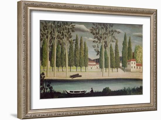 By the River, C.1890-Henri Rousseau-Framed Giclee Print