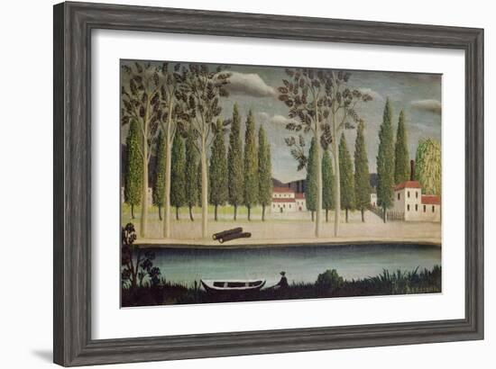 By the River, C.1890-Henri Rousseau-Framed Giclee Print