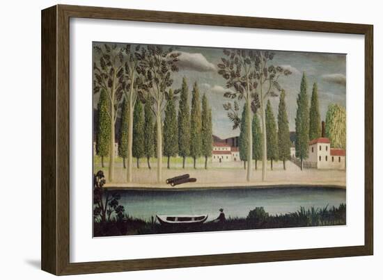 By the River, C.1890-Henri Rousseau-Framed Giclee Print