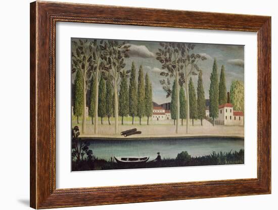 By the River, C.1890-Henri Rousseau-Framed Giclee Print