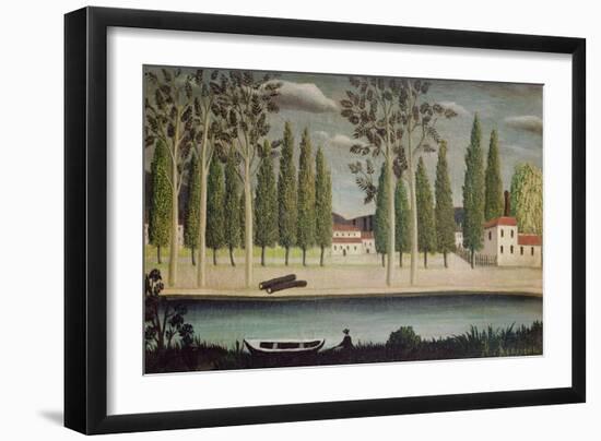 By the River, C.1890-Henri Rousseau-Framed Giclee Print