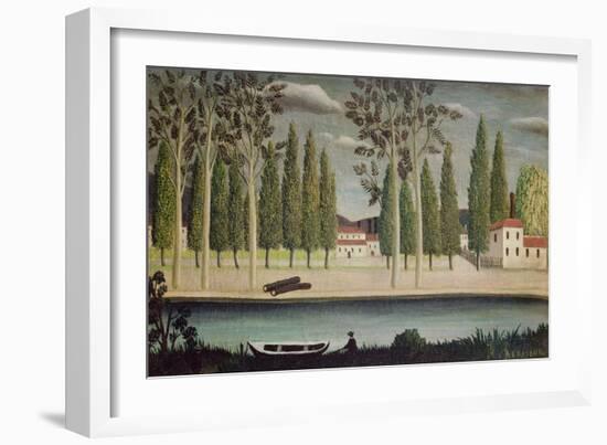 By the River, C.1890-Henri Rousseau-Framed Giclee Print