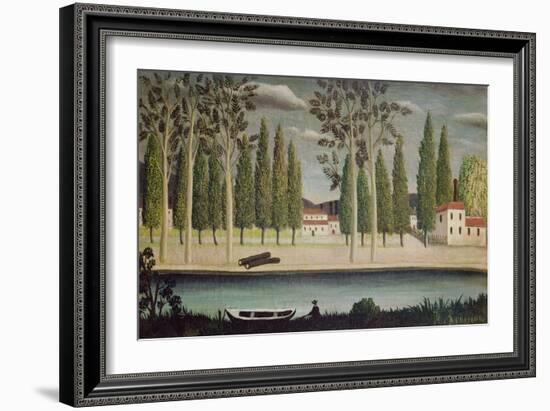 By the River, C.1890-Henri Rousseau-Framed Giclee Print