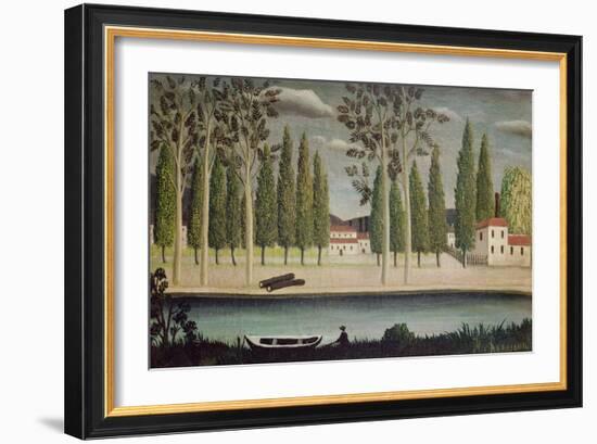 By the River, C.1890-Henri Rousseau-Framed Giclee Print