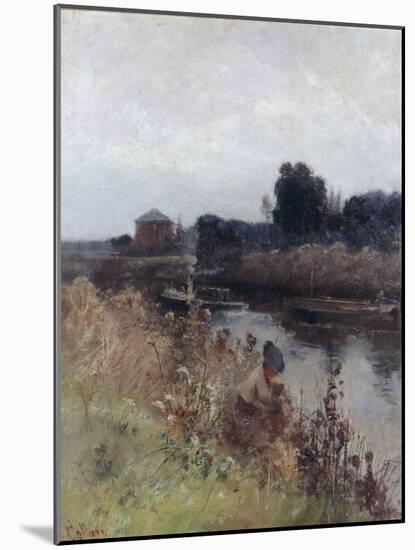 By the River-Hector Caffieri-Mounted Giclee Print