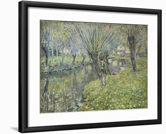 By the River-Frederick Carl Frieseke-Framed Giclee Print