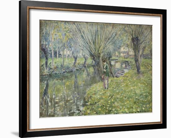 By the River-Frederick Carl Frieseke-Framed Giclee Print