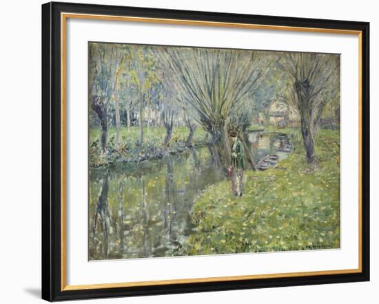 By the River-Frederick Carl Frieseke-Framed Giclee Print