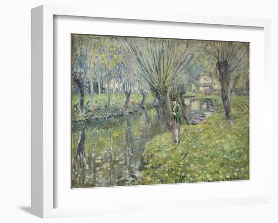 By the River-Frederick Carl Frieseke-Framed Giclee Print