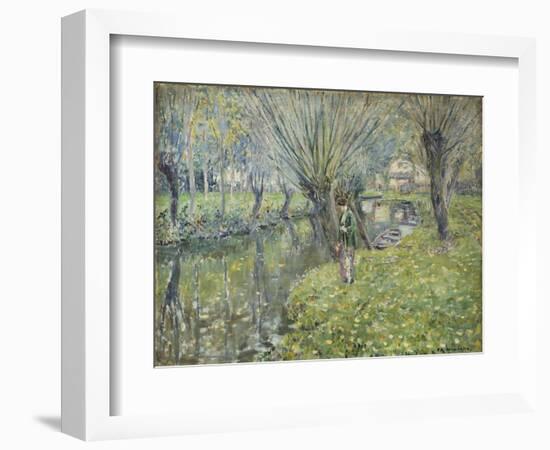 By the River-Frederick Carl Frieseke-Framed Giclee Print