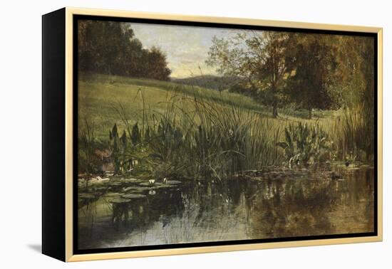 By the Riverbank, 1869 (Oil on Canvas)-Heywood Hardy-Framed Premier Image Canvas