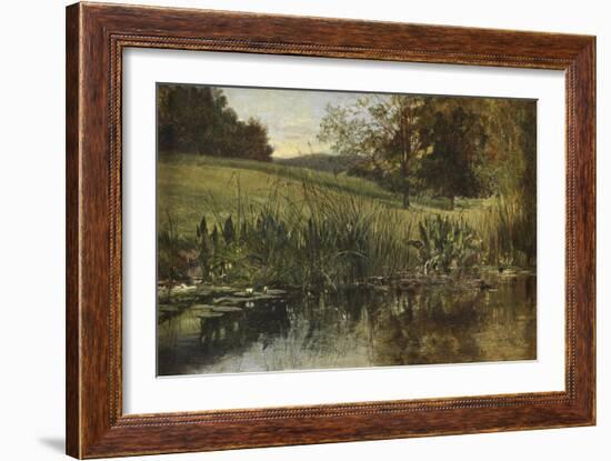 By the Riverbank, 1869 (Oil on Canvas)-Heywood Hardy-Framed Giclee Print