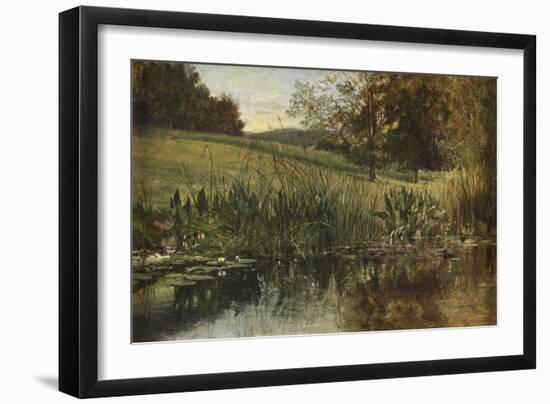 By the Riverbank, 1869 (Oil on Canvas)-Heywood Hardy-Framed Giclee Print