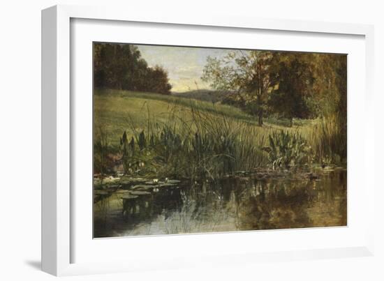 By the Riverbank, 1869 (Oil on Canvas)-Heywood Hardy-Framed Giclee Print