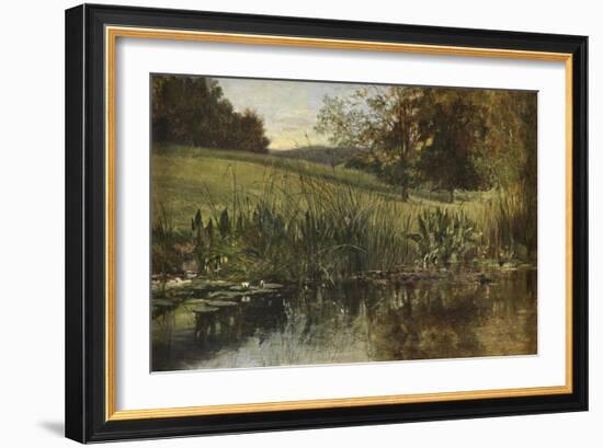 By the Riverbank, 1869 (Oil on Canvas)-Heywood Hardy-Framed Giclee Print