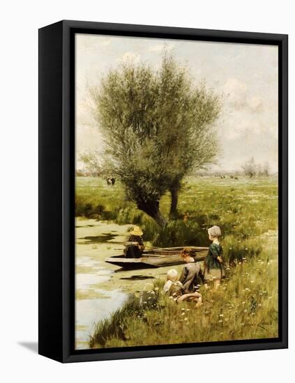 By the Riverside-Emile Claus-Framed Premier Image Canvas