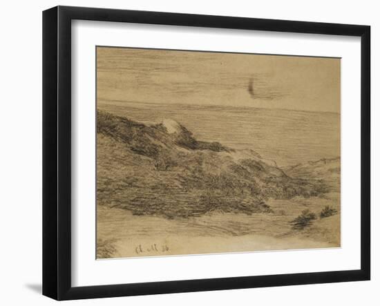 By the Sea; Au Bord De La Mer-Claude Monet-Framed Giclee Print