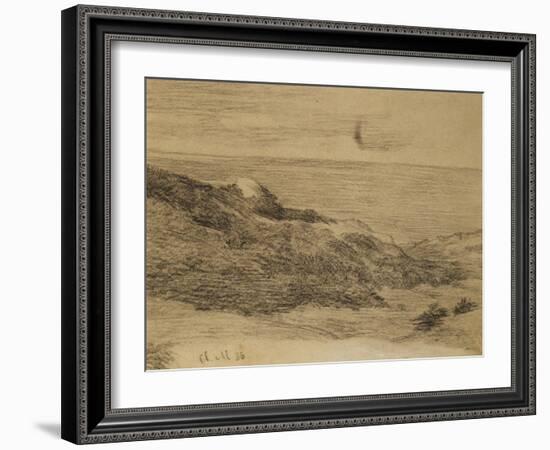 By the Sea; Au Bord De La Mer-Claude Monet-Framed Giclee Print