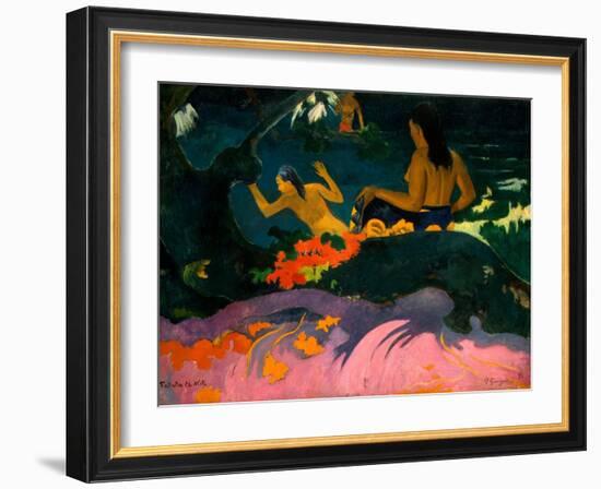 By the Sea (Fatata Te Mit)-Paul Gauguin-Framed Giclee Print