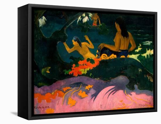 By the Sea (Fatata Te Mit)-Paul Gauguin-Framed Premier Image Canvas