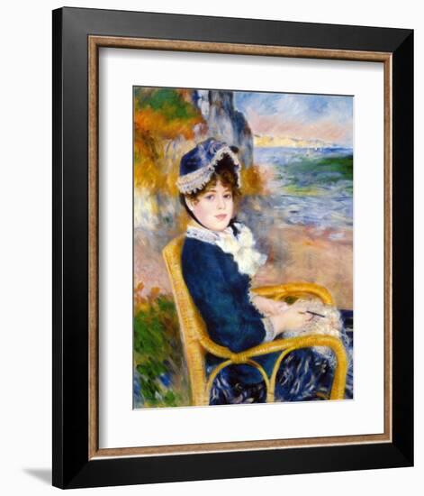 By the Sea Shore-Pierre-Auguste Renoir-Framed Giclee Print
