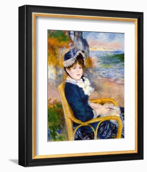 By the Sea Shore-Pierre-Auguste Renoir-Framed Giclee Print