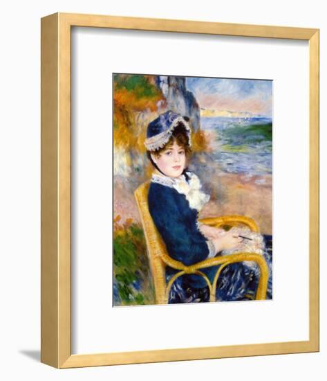 By the Sea Shore-Pierre-Auguste Renoir-Framed Giclee Print