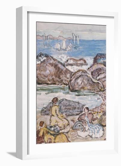 By the Sea-Maurice Brazil Prendergast-Framed Giclee Print