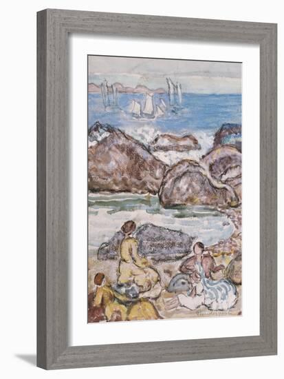 By the Sea-Maurice Brazil Prendergast-Framed Giclee Print