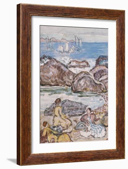 By the Sea-Maurice Brazil Prendergast-Framed Giclee Print