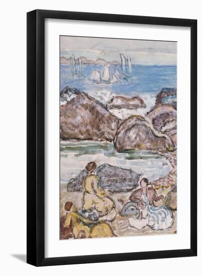 By the Sea-Maurice Brazil Prendergast-Framed Giclee Print