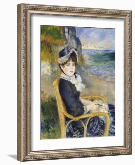 By the Seashore, 1883-Pierre-Auguste Renoir-Framed Giclee Print