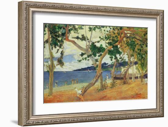 By the Seashore, Martinique, 1887-Paul Gauguin-Framed Giclee Print