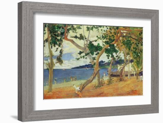 By the Seashore, Martinique, 1887-Paul Gauguin-Framed Giclee Print