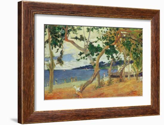 By the Seashore, Martinique, 1887-Paul Gauguin-Framed Giclee Print