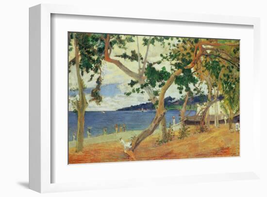 By the Seashore, Martinique, 1887-Paul Gauguin-Framed Giclee Print