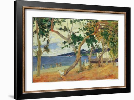 By the Seashore, Martinique, 1887-Paul Gauguin-Framed Giclee Print