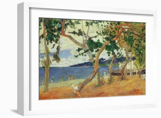 By the Seashore, Martinique, 1887-Paul Gauguin-Framed Giclee Print